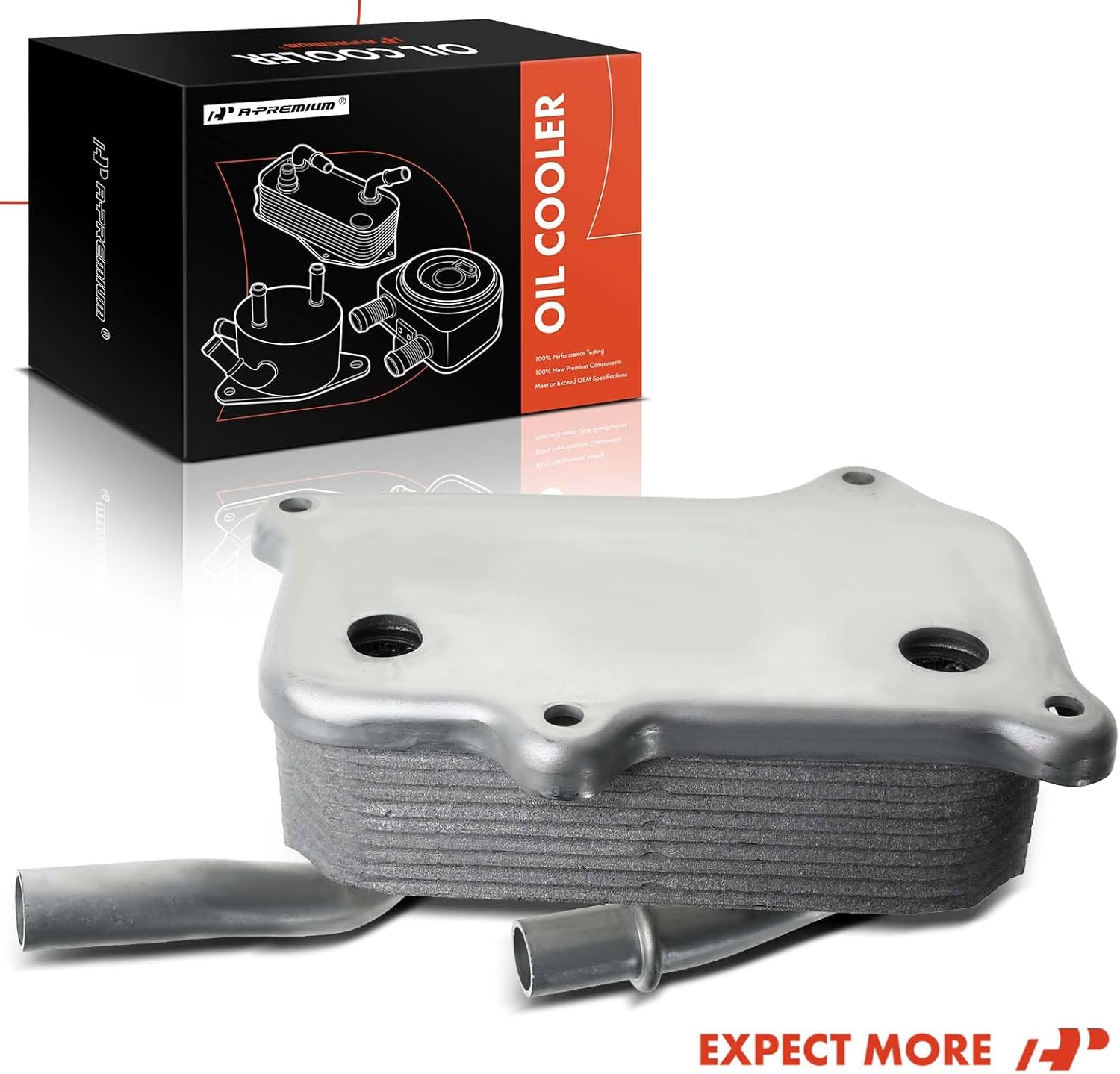 A-Premium Engine Oil Cooler Compatible with Mercedes-Benz C280 C320 C43 AMG CL500 CL55 AMG CLK320 CLK430 CLK500 CLK55 AMG CLS500 E320 E430 E500 E55 AMG G500 G55 AMG ML320 ML500 S430 S55 AMG 1998-2008