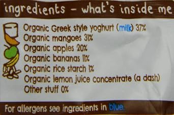 Ella's Kitchen Organic Mango Yoghurt Greek Style 6+ Months, Single, 90g