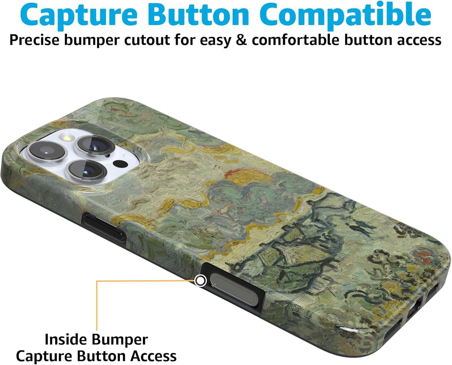 Casely iPhone 16 Pro Case | Van Gogh | Reminiscence of Vincent | Compatible with MagSafe | Classic Ultra Slim Design