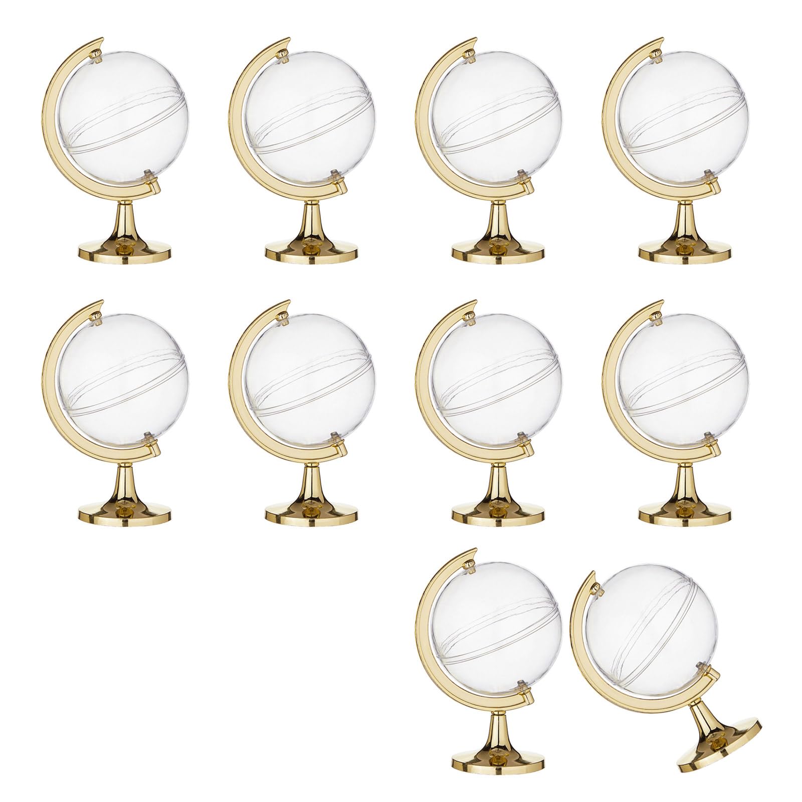 Hsioluted 10 Pieces Miniature Globes Candy Containers Creative Miniature Globes Candy Boxes Perfect for Festival Celebration Boxes