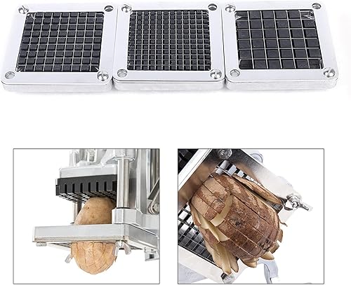 Miniatura 7 de Juego de 3 piezas de cuchillas de repuesto de 14" 38" 12" cortador de verduras comercial Dicer Blade Kit de hoja de acero inoxidable 440C Juego de