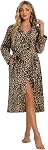 Robe à capuche à manches longues pour femmes, peignoir de spa doux et chaud pour les vêtements de salon légers