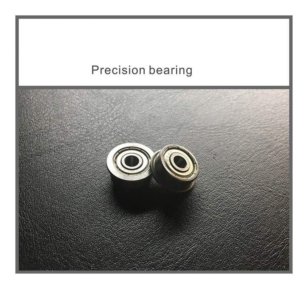 SUOFEILAIMU F634ZZ Flange Bearing 4x16x5 mm Deep Groove Ball Bearing ABEC-1 Precision Bearing (10 PCS) Flanged Ball Bearings F634-2Z F634 Z ZZ