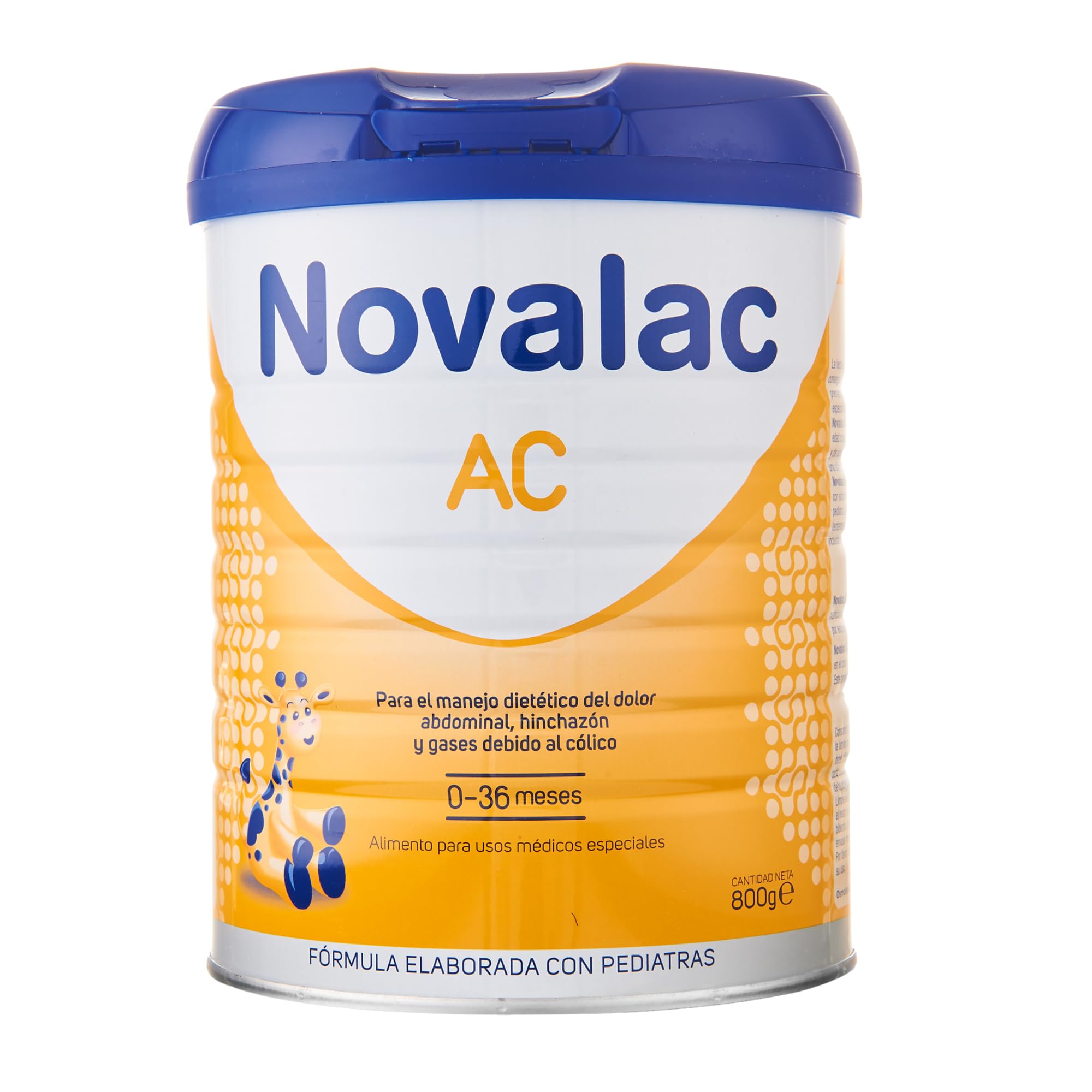 Novalac AC Leche en Polvo 0-36 Meses Bajo Contenido en Lactosa 800 g Fórmula Infantil
