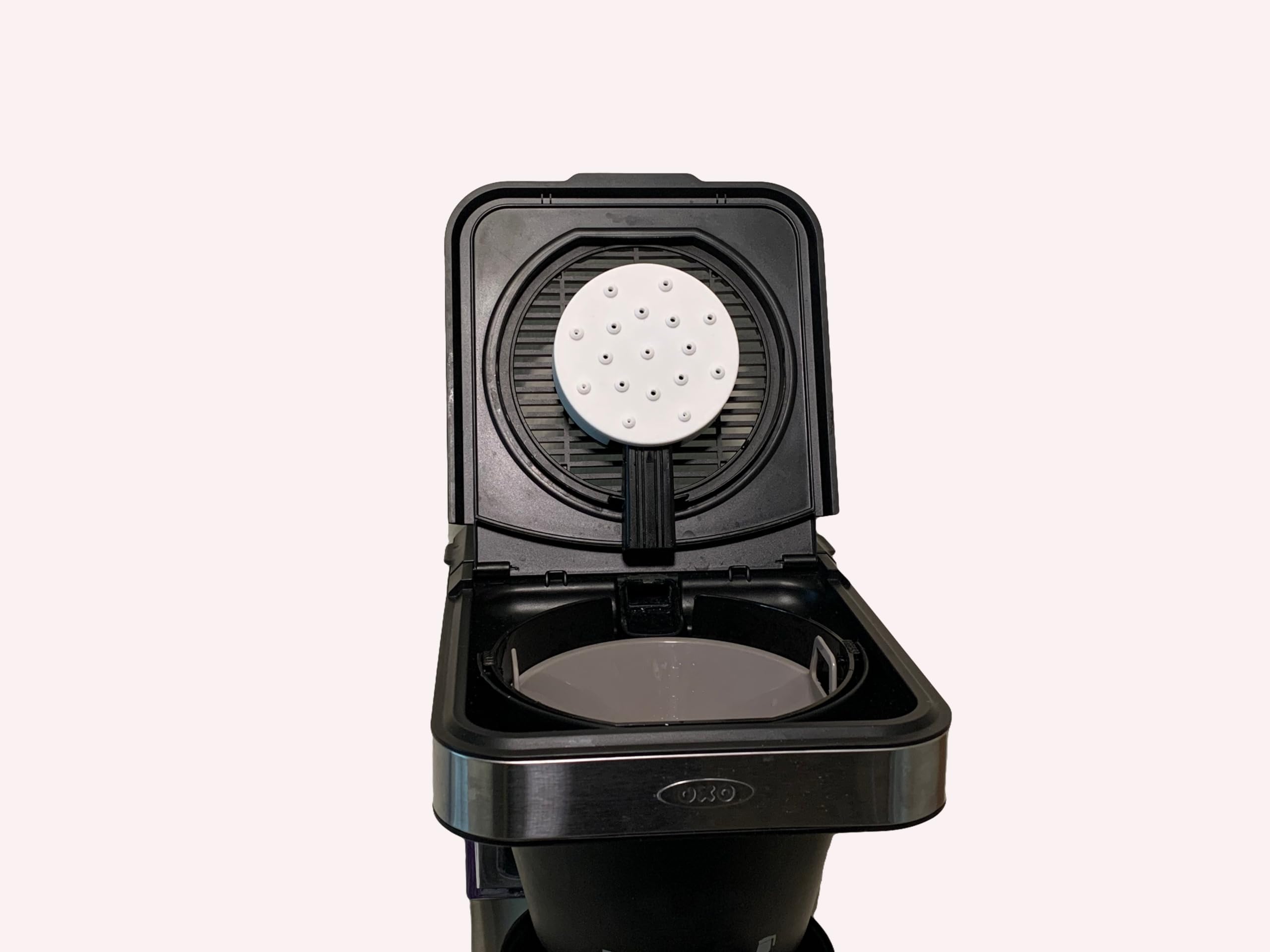 Better Coffee Showerhead - Upgrade your OXO coffee maker with our custom-designed showerhead and enjoy perfectly brewed coffee every time, White