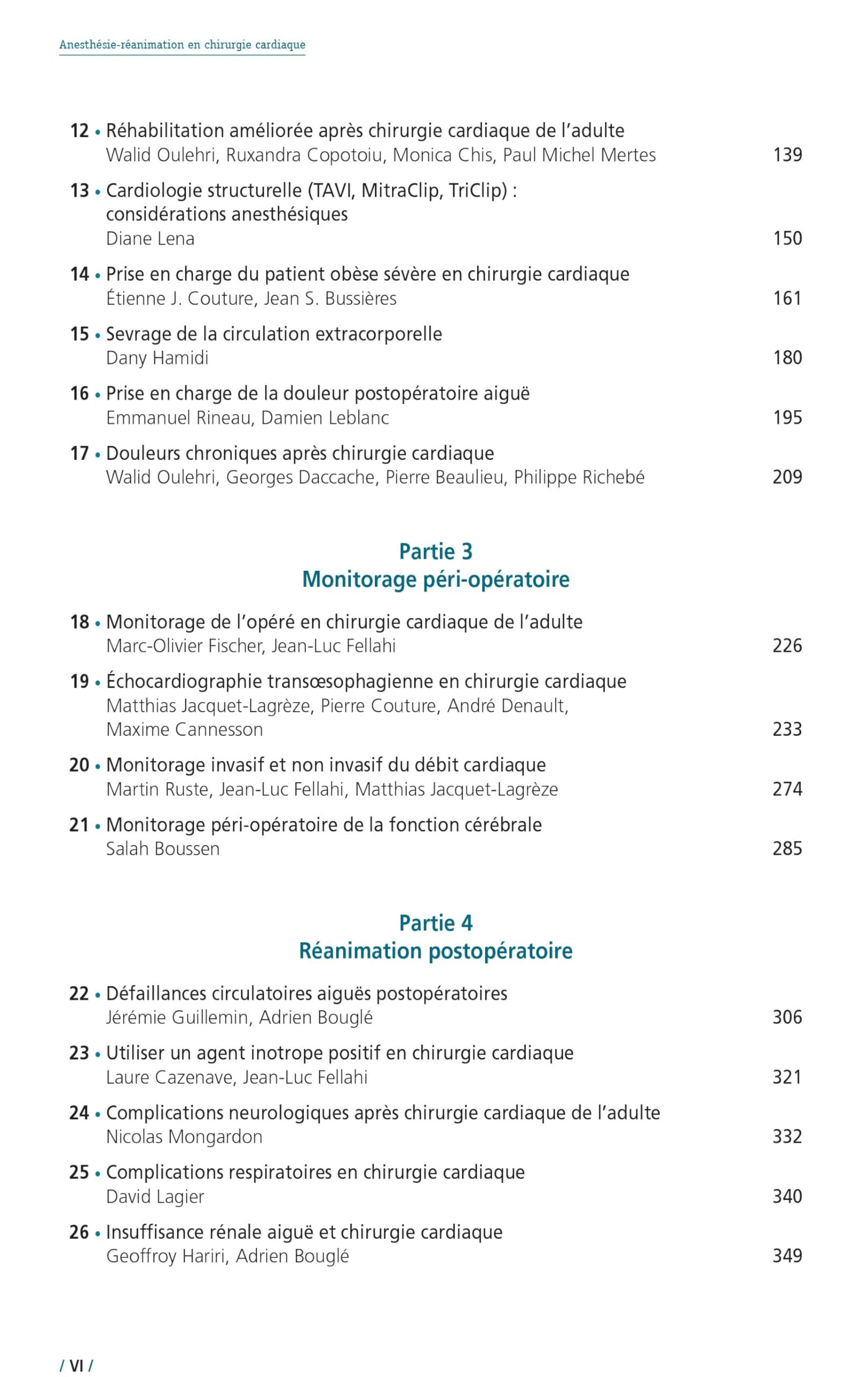 Anesthésie-réanimation en chirurgie cardiaque