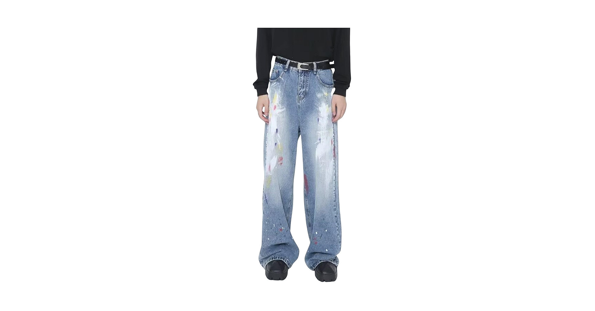 Amazon.com: Men's Jeans Baggy Pants Y2K Hip Hop Jeans