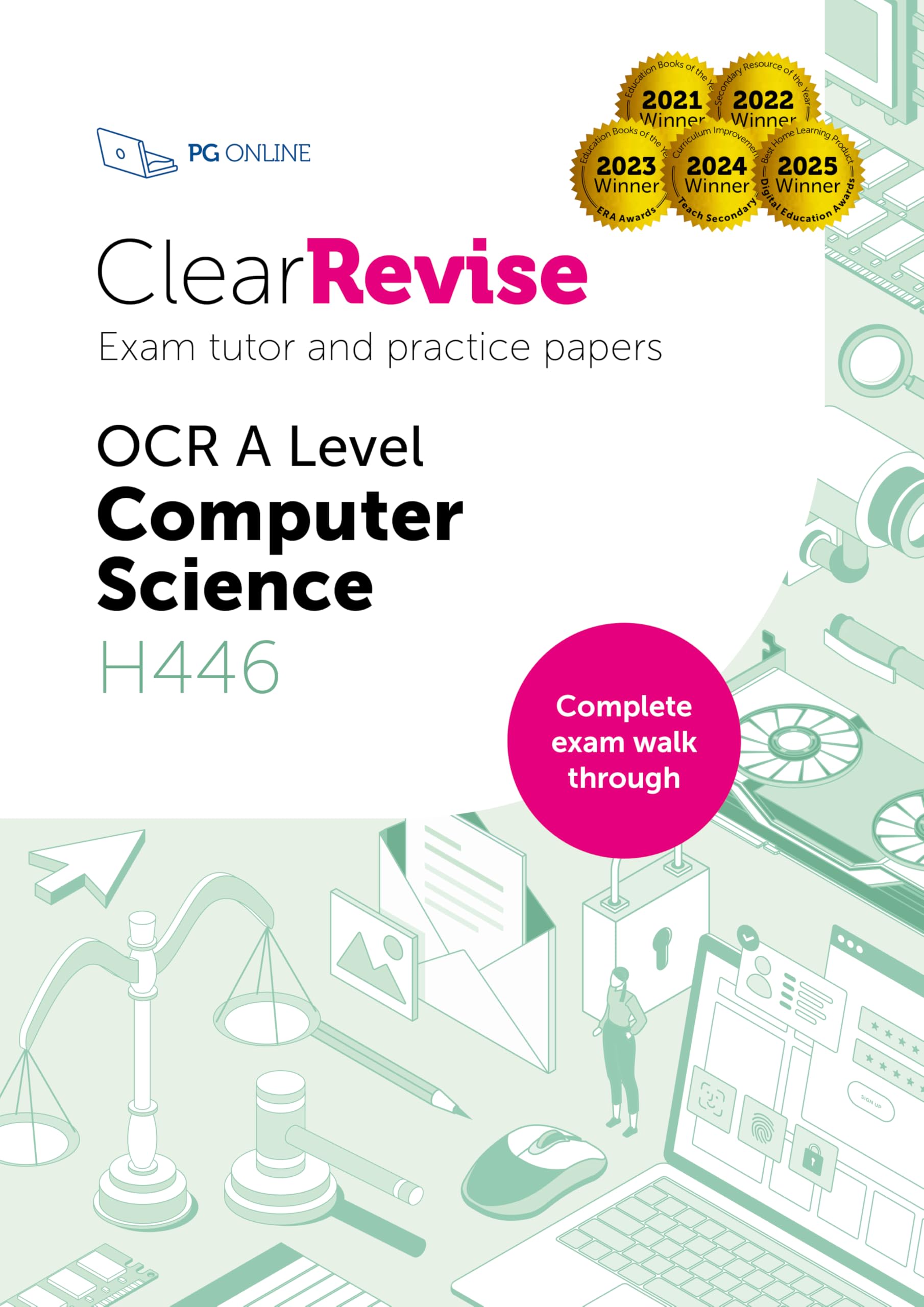 ClearRevise OCR A Level Computer Science H446: Exam  by PG Online PAPERBACK
