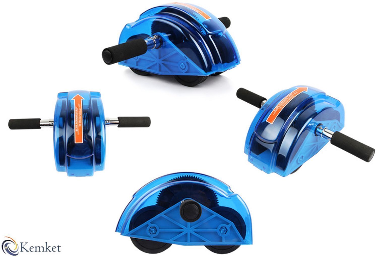 Bauch-übungs-Rollenrad, Gleiter-Rollenrad, Bauchmuskeln Rad Taille Gewichtsreduzierung, Bauchmuskelroller mit extra dicker Knieschoner-Matte und Komfortgriffen. Zum Stärken, Dehnen und Formen der Bauchmuskeln, Arme, Rücken und Schultern. Zugseil Bauchmusk