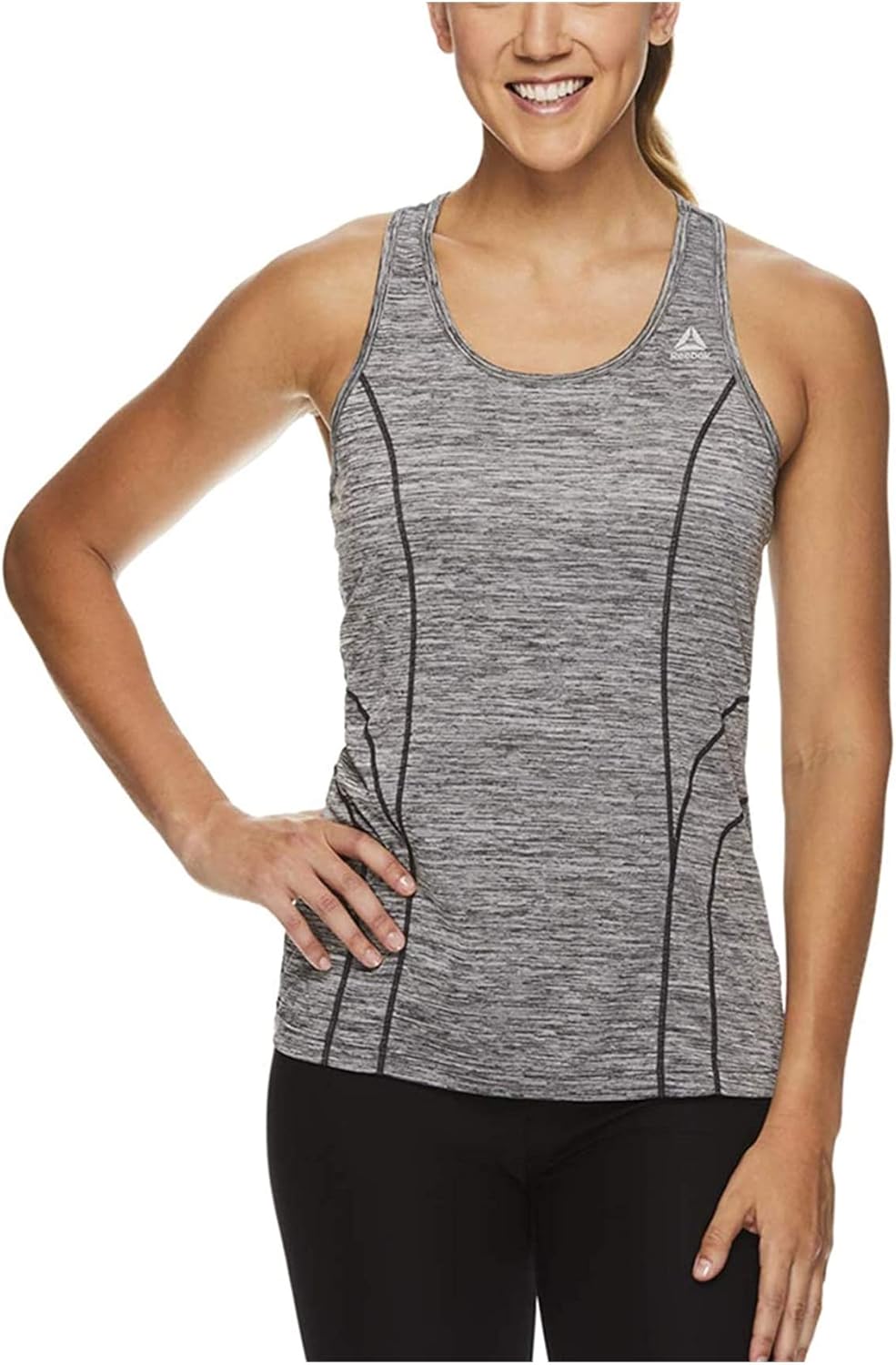 Reebok Womens Racerback Tank Top, Black, X-Small