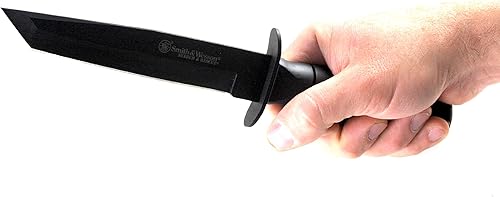 Miniatura 3 de Smith & Wesson Search and Rescue CKSURT Cuchillo de hoja fija SS de 10.5 pulgadas con hoja Tanto de 6 pulgadas y mango de aluminio para exteriores,