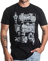 Vista 1 de M-72 Diagrama de soplado de motor de motocicleta, camiseta unisex
