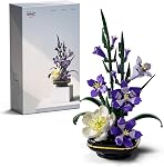 Nifeliz Gladiolus Set de fleur, modèle de fleur botanique Jouet pour adultes, Table de bureau et maison Décor, Cadeau inspiré de la nature pour les amoureux de plantes (478 PCS, NF10332)