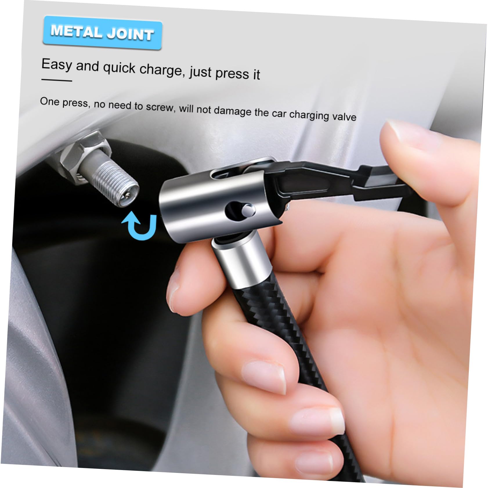 Inflador Automática para Pantalla Digital con Parada Función de Neumáticos Eléctrico Portátil y Material Abs Resistente Coche