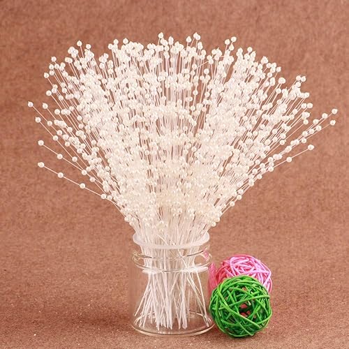 Miniatura 2 de Cadena de perlas artificiales de 0.157 in, hecha a mano, manualidades florales para novia, boda, Navidad, guirnalda de ramos, decoración de fiesta