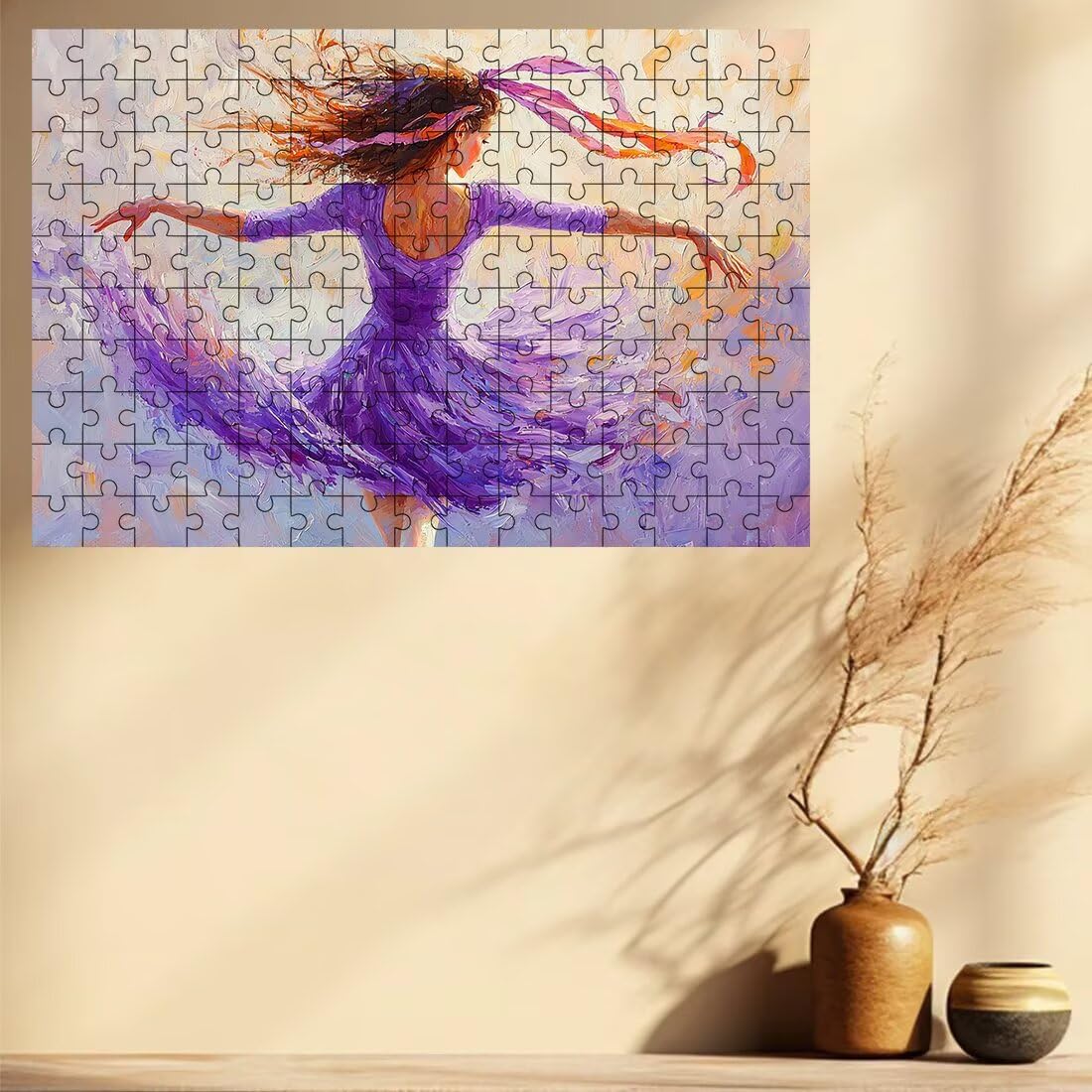 Puzzle 1500 elementów dla dorosłych, 1500 sztuk abstrakcyjnych puzzli, baletowe puzzle dla dorosłych z wykwintnym pudełkiem do pakowania, gry edukacyjne, duże drewniane puzzle, prezent dla kobiet