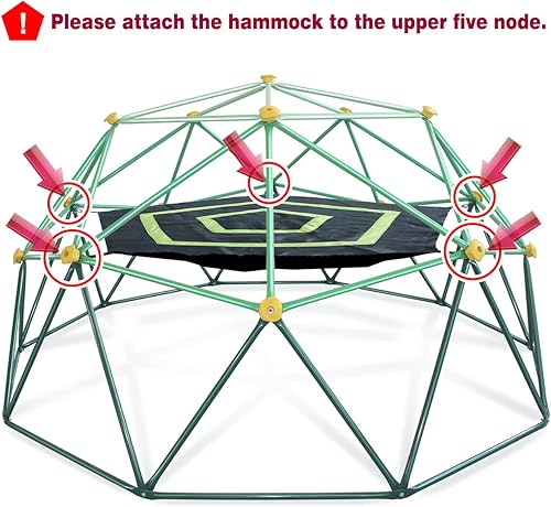 Miniatura 5 de Accesorios para escaladores de cúpula de 6.2 pies, ajuste impermeable para gimnasio de selva de 10 pies, soporta 350 libras