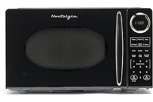 900 Watt Microwave | Nostalgia Modern Retro Countertop Microwave Oven