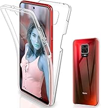 COPHONE - Cover for Xiaomi Redmi Note 9 PRO 100% Transparent 360 Degree Full Protection Soft Front + Hard Back Case 360 Degree Shockproof Touch Case for REDMI NOTE 9 PRO