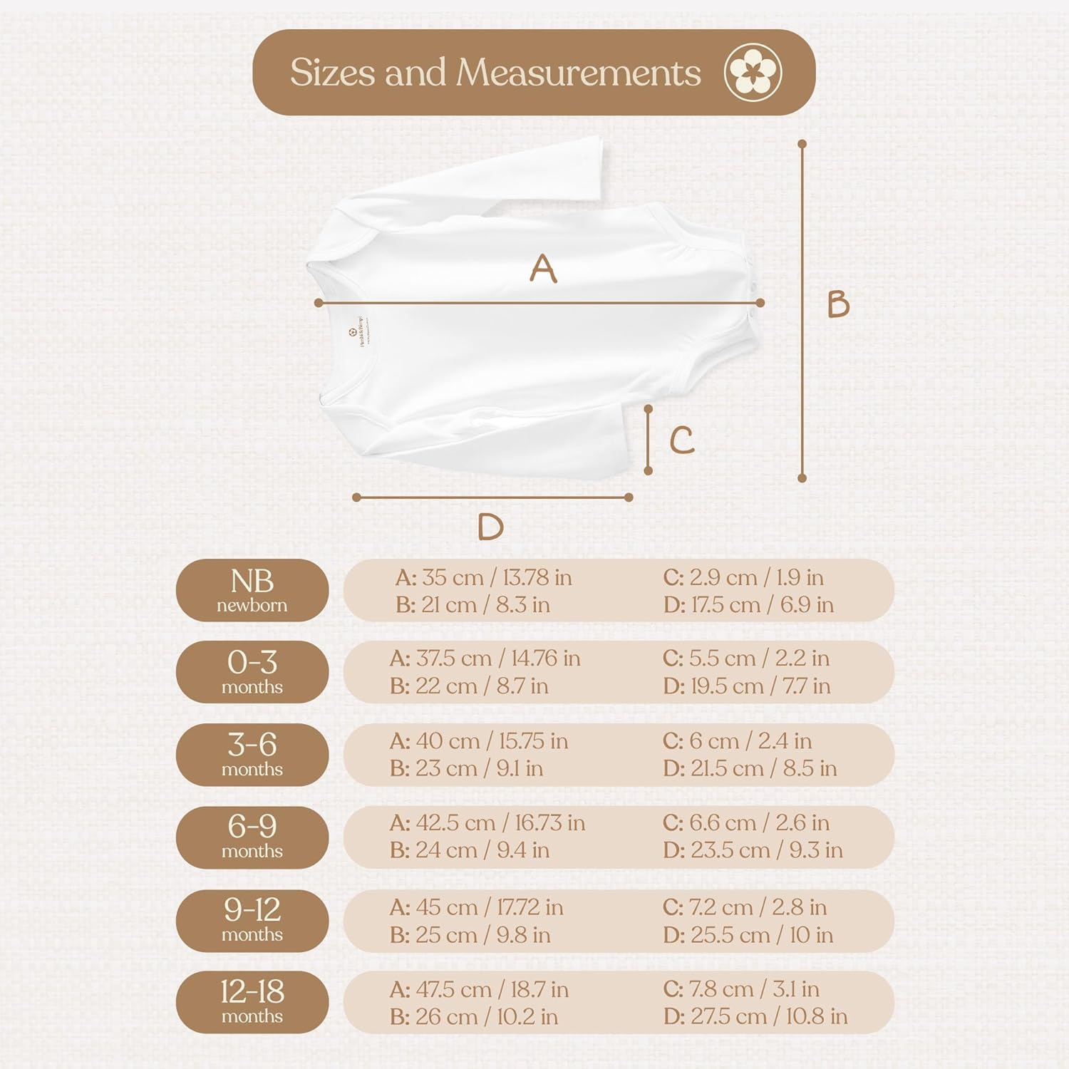 Pimbi&Bimpi Baby Bodysuit Long Sleeve | Baby Romper | Premium Peruvian Pima Cotton | Gender Neutral baby clothes: baby boy romper and baby girl romper (12-18 months) - Image 5