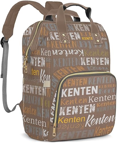 Miniatura 9 de Mochila de pañales personalizada de gran capacidad para bebé niño niña con nombre, bolsa de bebé personalizada impermeable para mamá, bolsa de Rosa