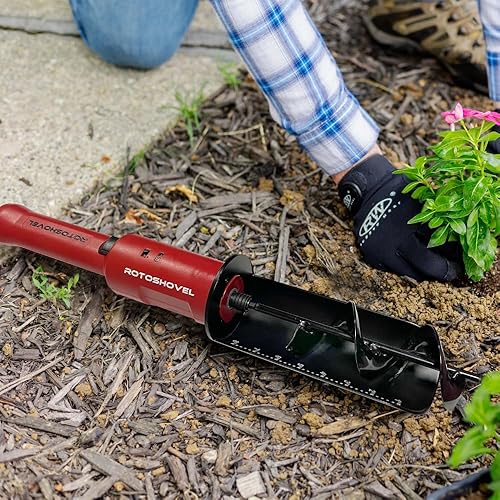 Miniatura 8 de Pala manual eléctrica con barrena y apagado de seguridad para jardinería, paisajismo y plantación - Batería de 12 voltios y cargador incluidos