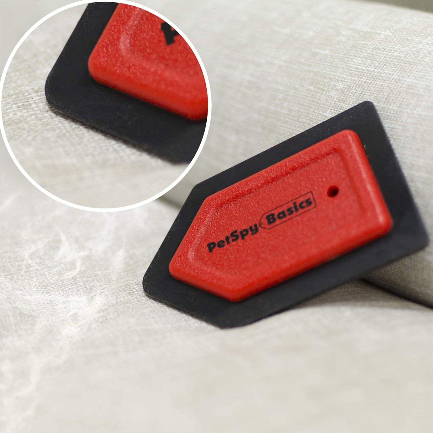 PetSpy Pet Hair Remover Mini Detailing Brush for Dog Cat Hair Easy to Clean Pet Hair, Professional Rubber Detailer Fur Removal for Car Seats, Clothes, Furniture