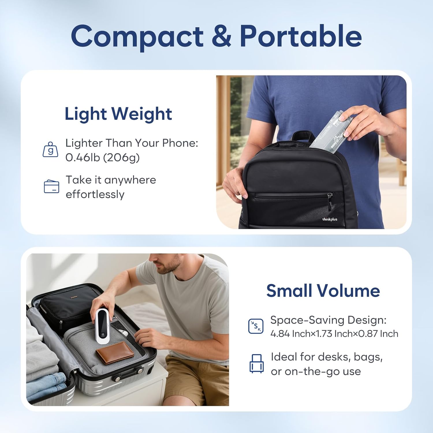 Wireless Bluetooth Blood Pressure Monitor for Home Use: Easy@Home Rechargeable BP Machine with Large Cuff, Free MyHeartPal App, One-Piece Design, Compact & Portable, iOS & Android Compatible, EBP-96B