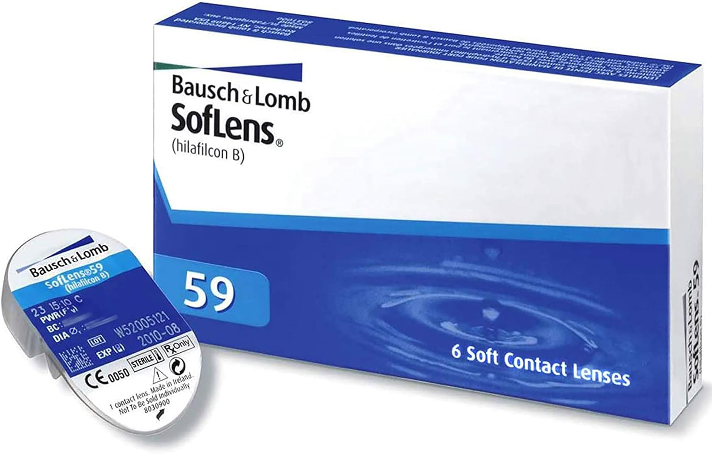 SofLens 59 BAUSCH + LOMB lentillas mensuales esféricas, 6 unidades / 8.6 BC / 14.20 DIA / -05,00