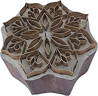 Vista 11 de Royal Kraft Sellos de madera de latón para impresión de bloques en arcilla, cerámica, tela BHJtag010