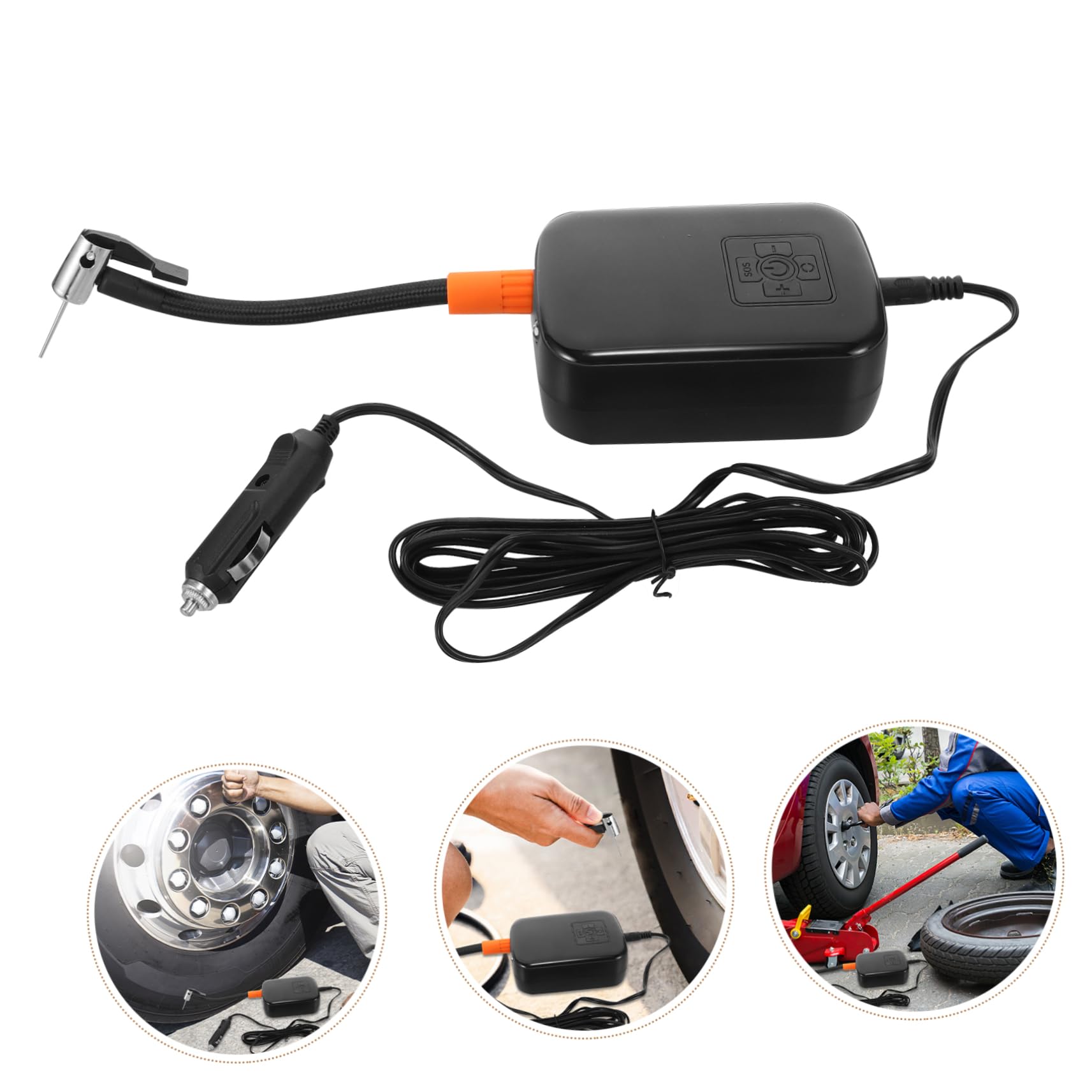 Compresseur D'air Portable pour Pneus de Voiture 12v, Gonfleur
