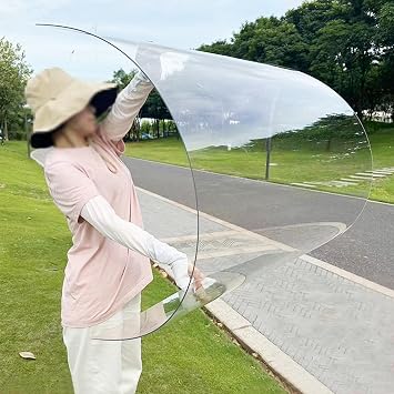 Clear Roof Sheet,Polycarbonate Roofing Sheet,1mm Thick Daylighting Panel,Roofing Cladding,UV Protection Transparent Rainproof Board,for Greenhouses,Carport,Porch 1.56m x 6m5.1 x 19.7ft