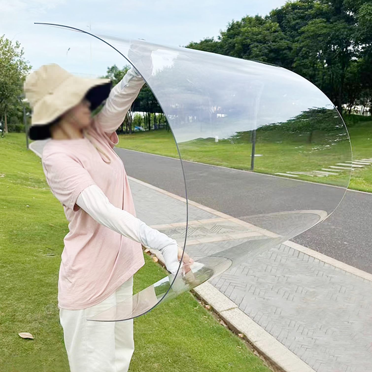 Feuille de toiture polycarbonate anti-pluie pour abri