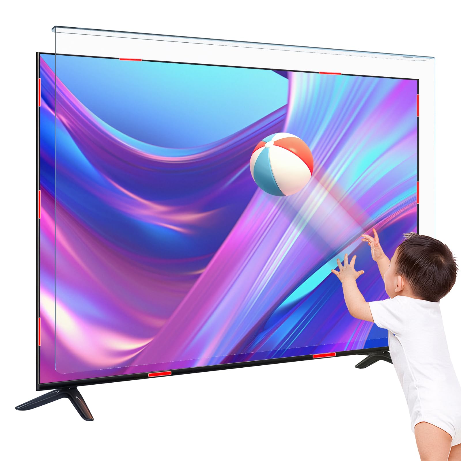 TV Screen Protector TV Protector Panel Acrylic HD Clear Protective TV Display Protectors for LCD,LED, OLED QLED 4K HD TV Ultra HD Clear, Bubble-Free Installation, Universal Fit (30 Inch)