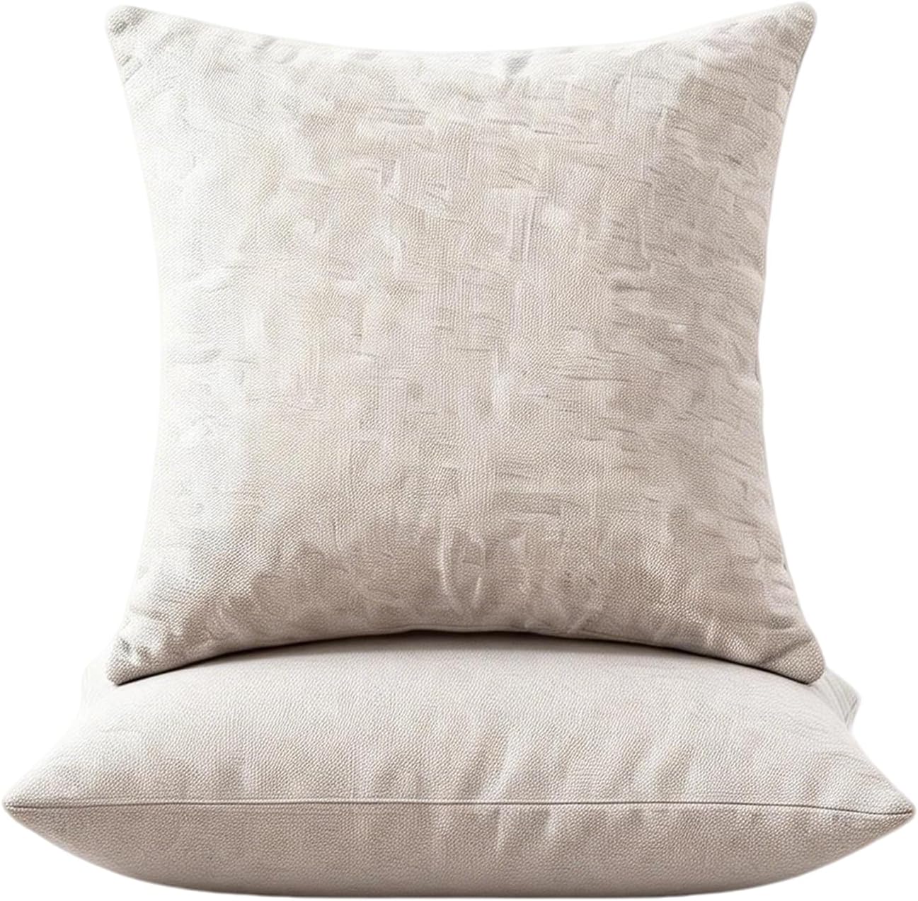 Small Throw Pillow 18x18,Couch Pillows,Velvet Throw Pillow for Bed and Couch,Set of 2,Oat Yellow