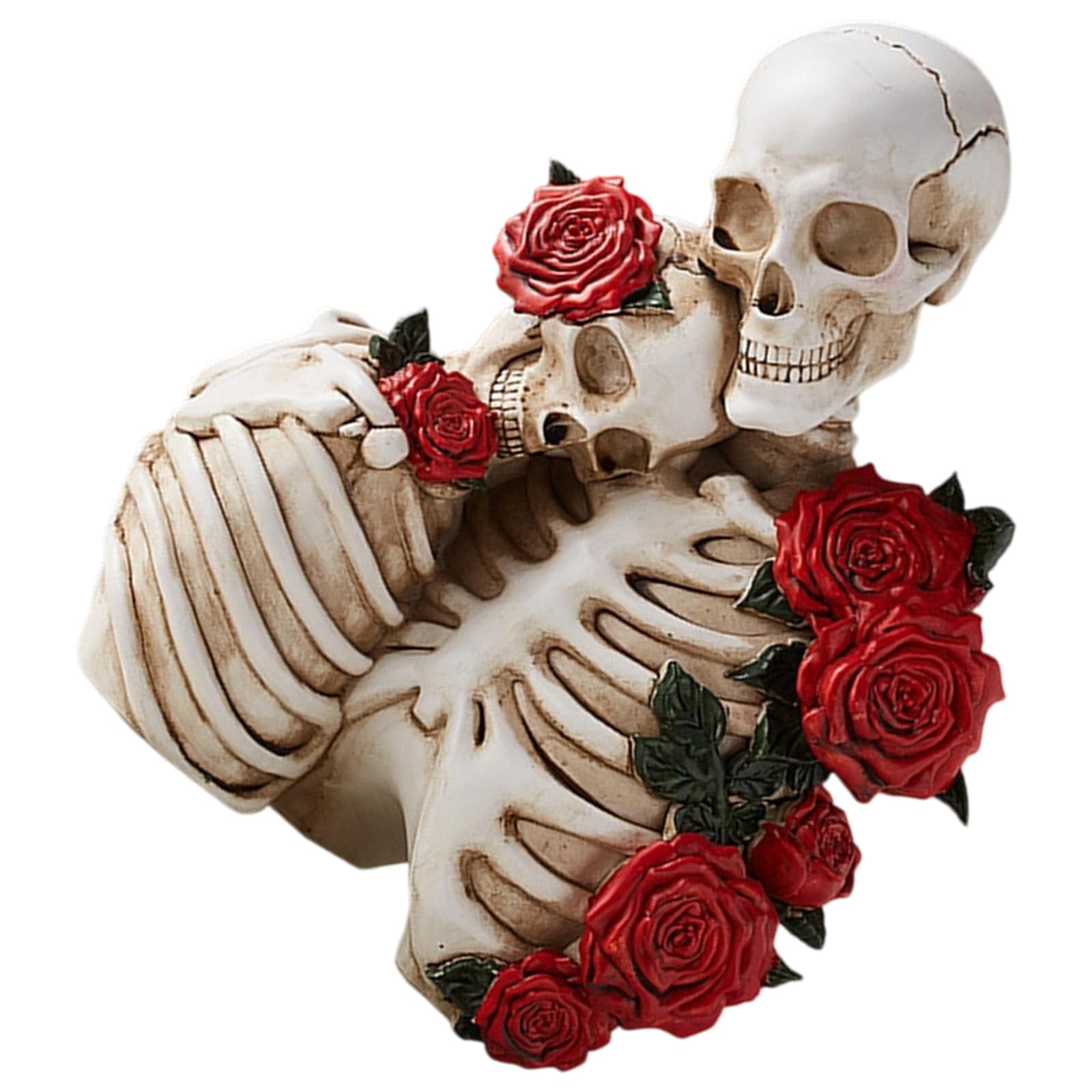 Cadeau gothique couple têtes de mort pour amateurs d'art macabre