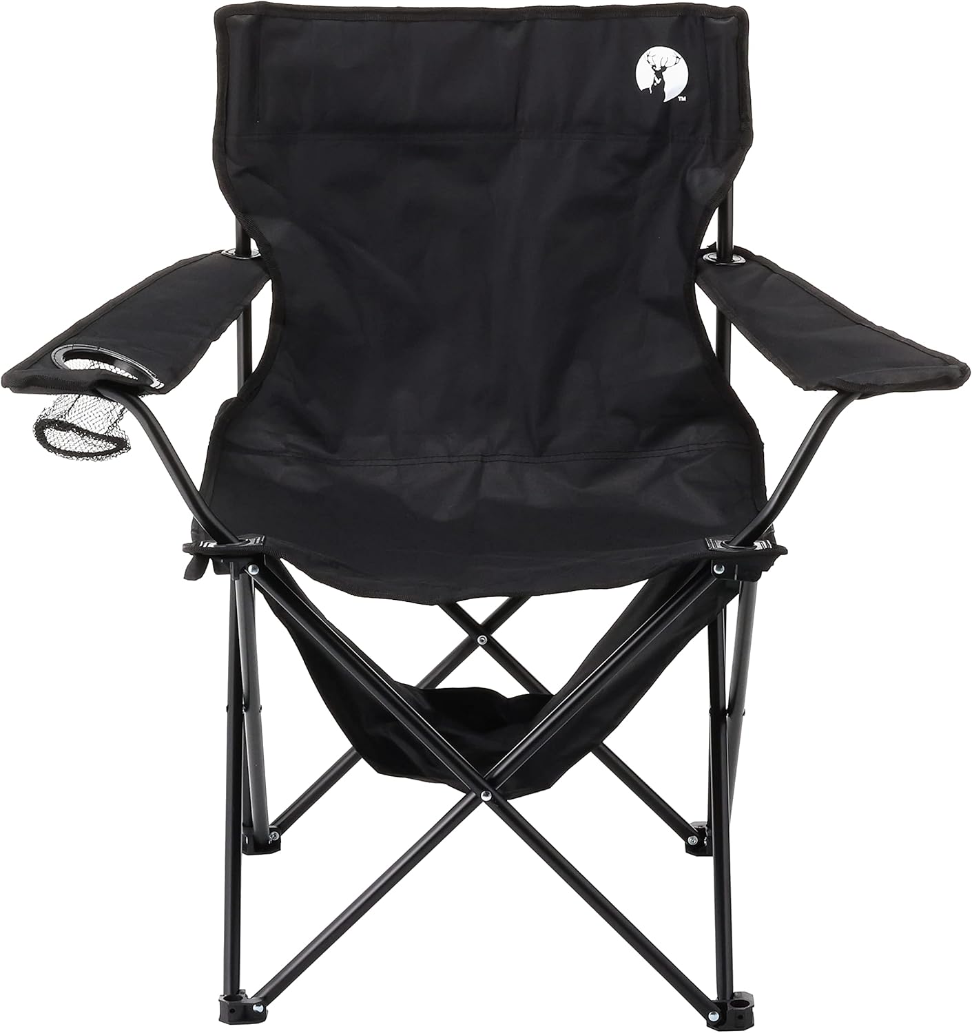 キャプテンスタッグ(CAPTAIN STAG) アウトドアチェア チェア ラウンジチェア ドリンクホルダー付き