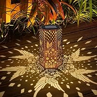 Eandisom Hummingbird Solar Lanterns Outdoor Waterproof - Mother's Day Gifts for Mom Grandma, Birthday Garden Decor Lights