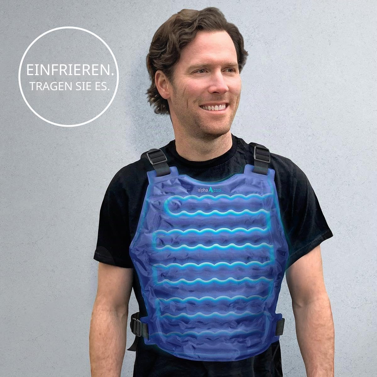 Alphacool Polar Kühlweste für Damen und Herren - Wiederverwendbare flexible Kühlweste mit verstellbaren Trägern für heißes Wetter Outdoor Arbeitsbedingungen