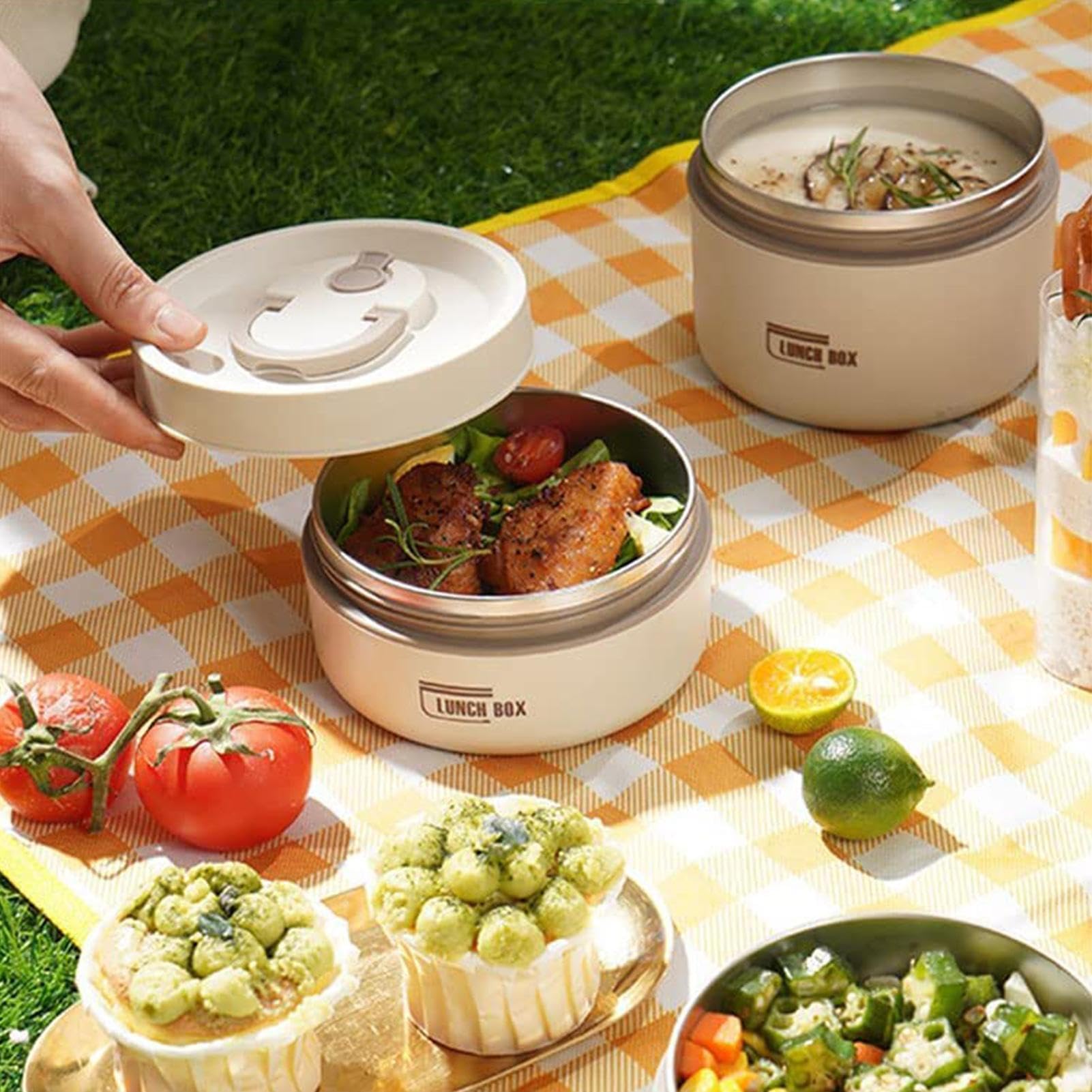 Boîte à aliments - Récipient alimentaire isolé | Ensemble de boîtes à