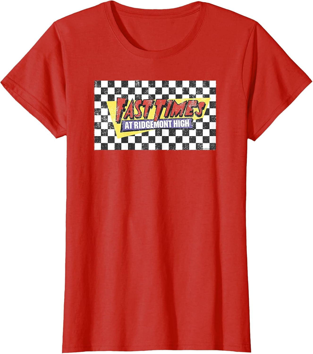 Fast Times at Ridgemont High Checked Logo T-Shirt