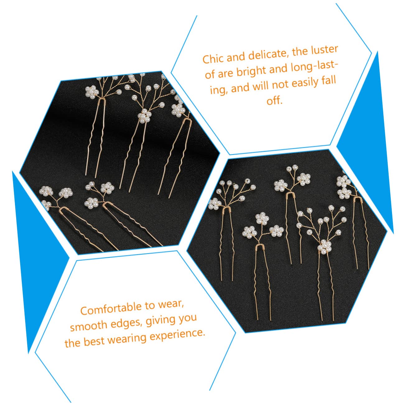 Abaodam 25piezas Horquillas De Perlas Forma De Para Novia Tocados De Boda Elegantes y Accesorios De Cabello y Celebraciones