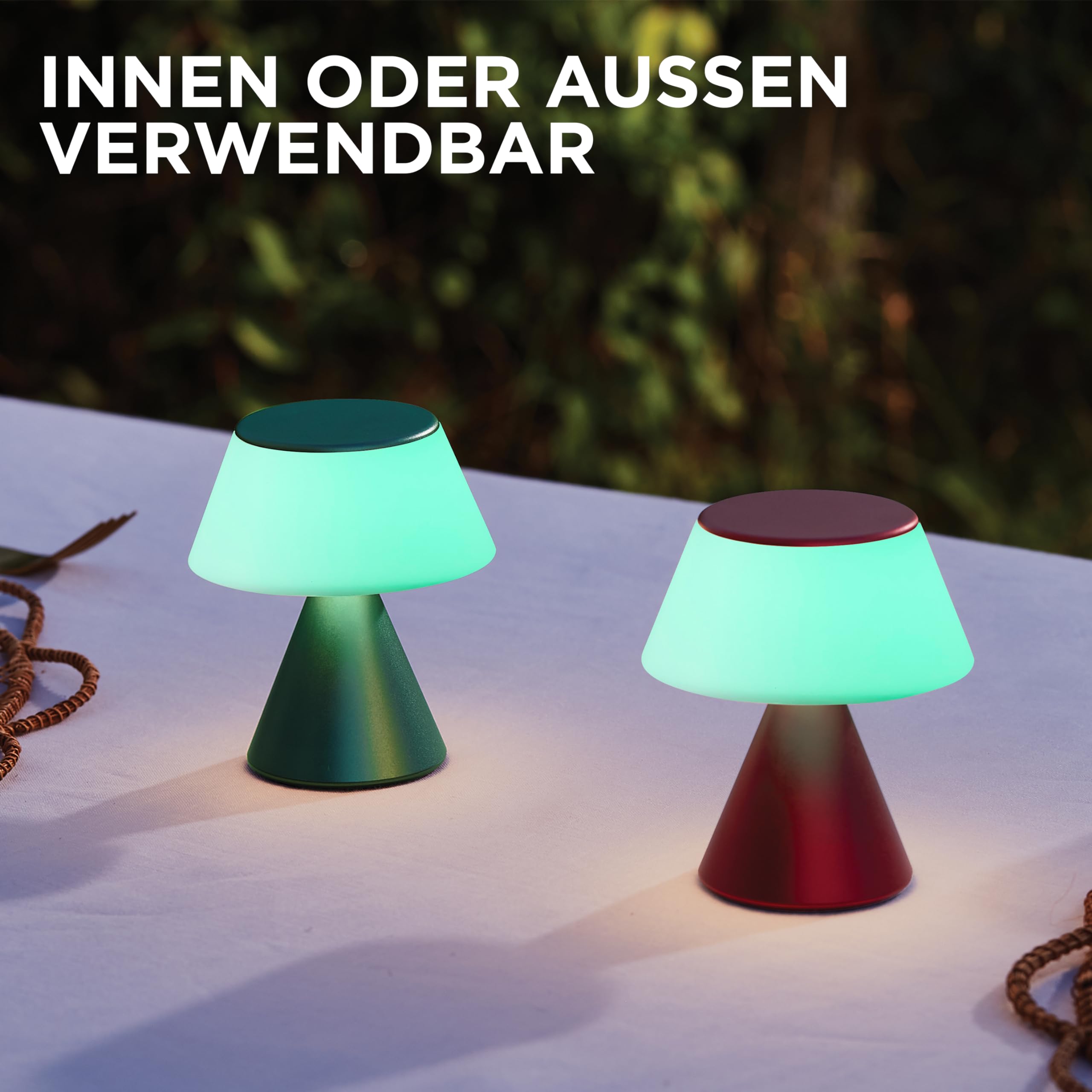 Lexon LUMA M LED-Schreibtischlampe, kabellose Tischlampe mit Dimmfunktion und Multi-Lampen-Synchronisation, 9 Lichtfarben für Büro, Schlafzimmer und Nachttisch, Rosa