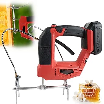 Electric Honey Extractor, Commercial Electric Beehive Shaker,Professional 4-Speed Electric Bee Shaker - 150W Brushless Motor 2700RPM, Electric Bee Remover for Farm BeekeepersRed