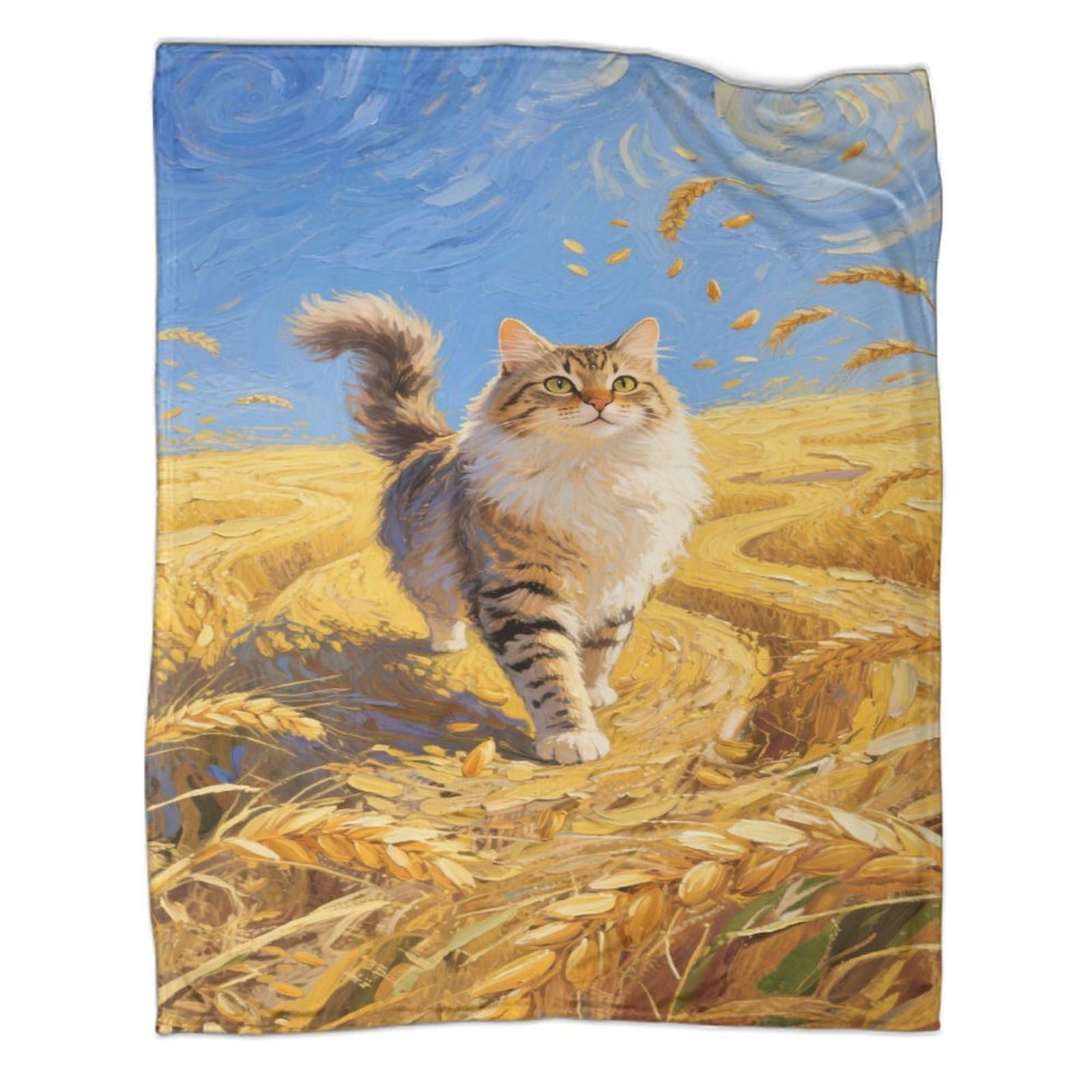 Couverture de canapé chat ragdoll en flanelle pour salon cocooning