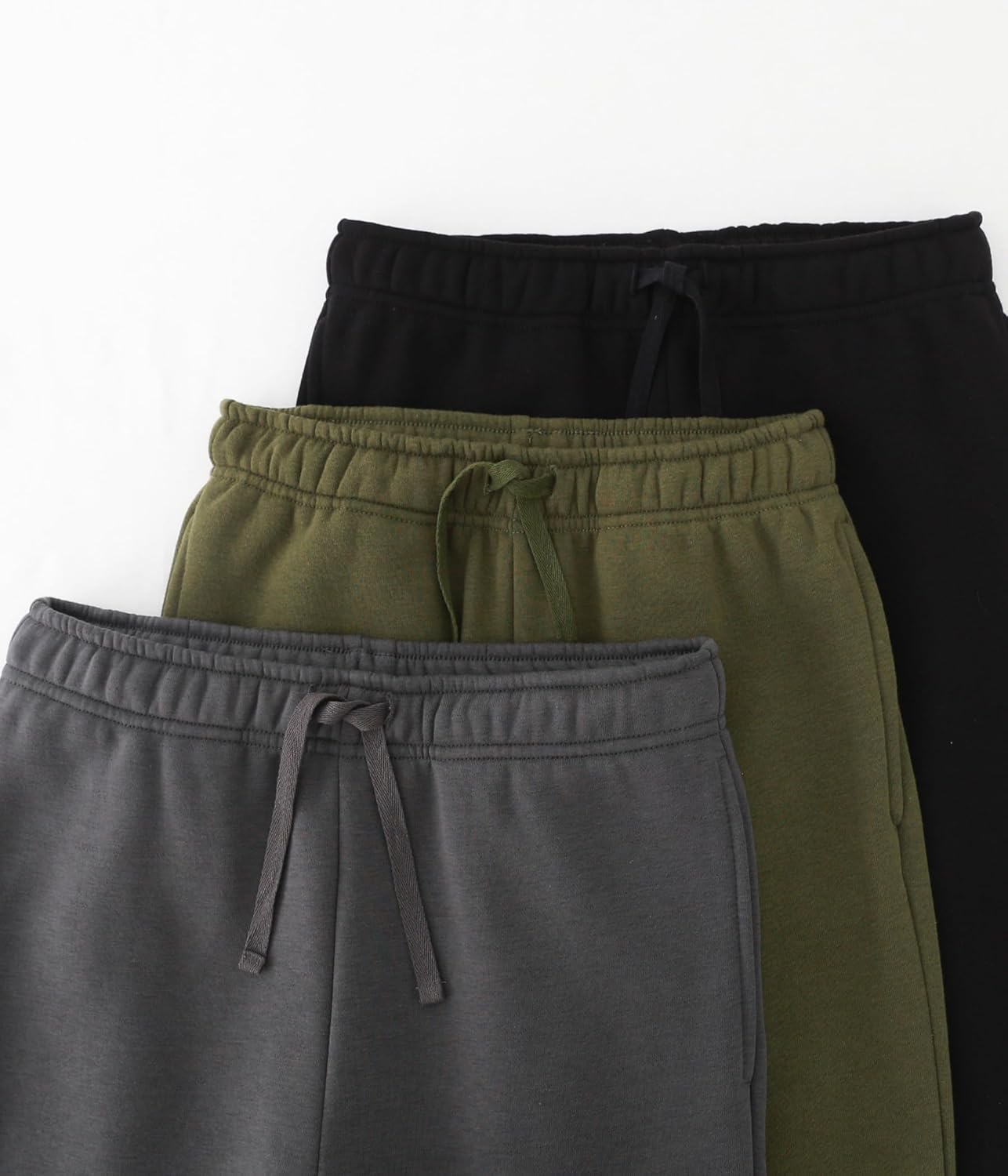 Kids Boys Fleece Lined Pants, Warm Sweatpants for Athletic, 3-Pack, 4-16 Years - Image 6