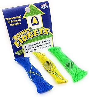 Boinks Fidgets - Sensory Fidget Toy for Focus and To Relieve Anxiety Stress, Nylon Mesh With Marble for Adults and Children