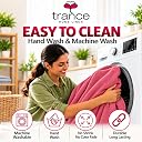 Trance Cotton Feel Terry Ultra Soft Waterproof Mattress Protector | Breathable - Hypoallergenic Mattresses Cover (75x48 inch | 6.25x4 feet, Pink - Pack of 1) gallery image