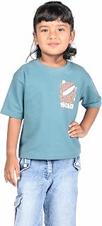 CocoBelle NYC Girl's Polo Neck T-Shirts Cotton Half Sleeve Cotton (4-5 Years) Lite Blue Price In India