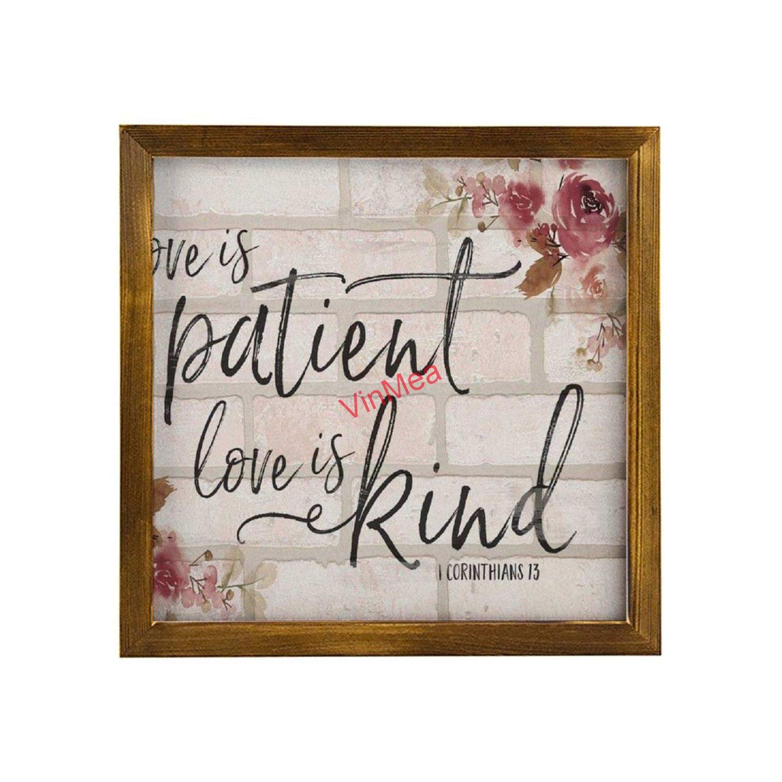Love Is Patient Love Is Kind Wall Art Decor For You